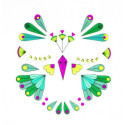 Djeco - Face stickers, Bird