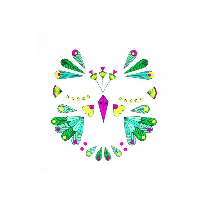 Djeco - Face stickers, Bird
