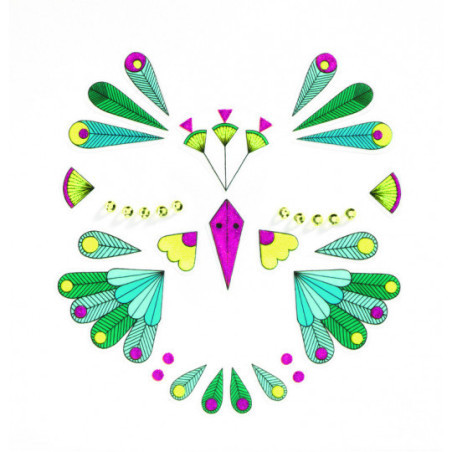 Djeco - Face stickers, Bird