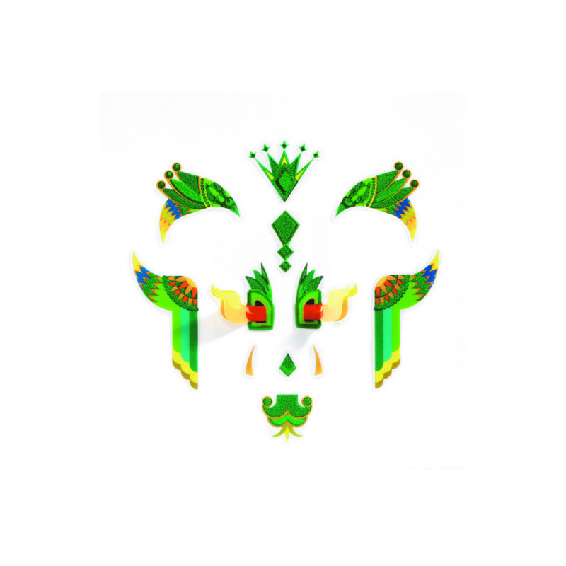 Djeco - Face stickers, Dragon