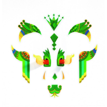 Djeco - Face stickers, Dragon