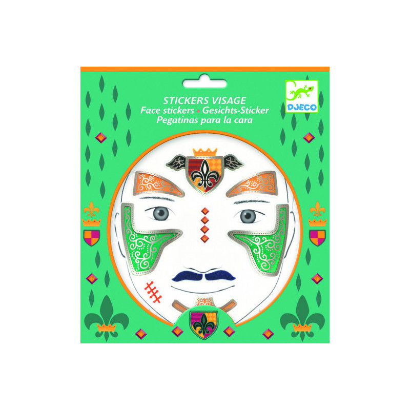 Djeco - Face stickers, Knight