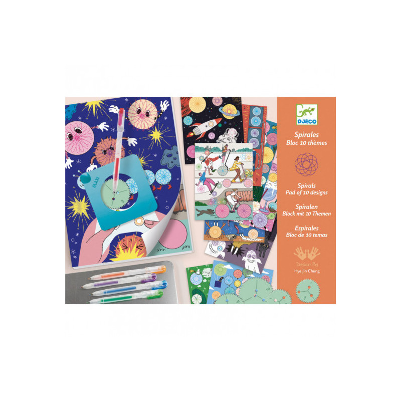 Djeco - Spirals - 10 themes block